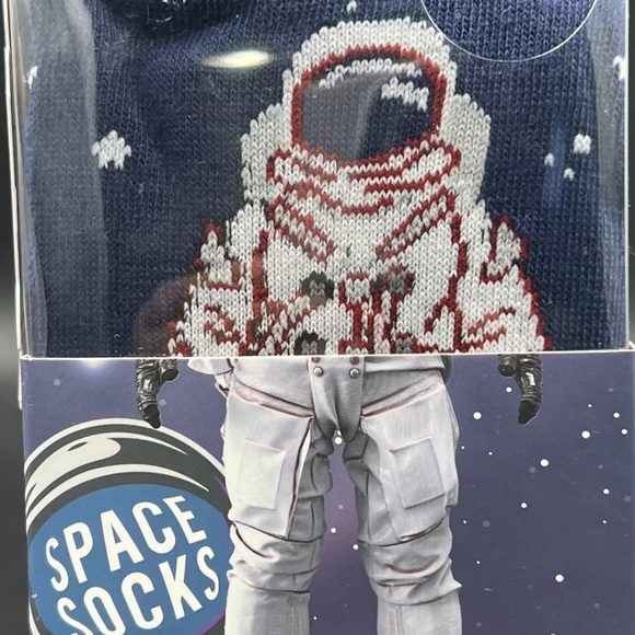 The Orrsum Sock Co. Astronaut Theme Men's Fun Novelty Crew Socks set of 5 - Picture 4 of 5
